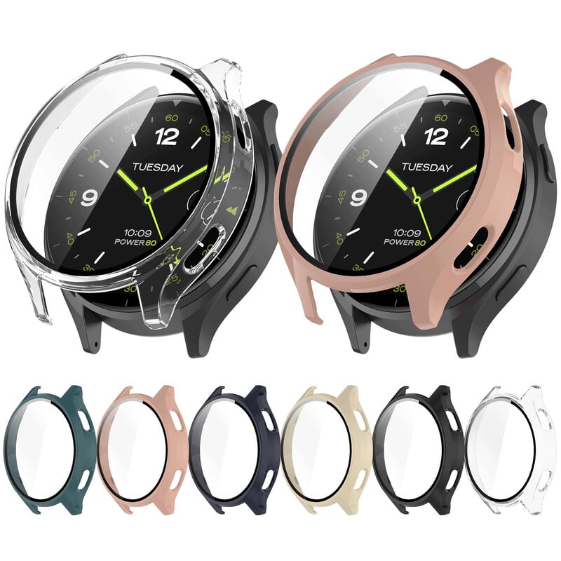 Staklo+kućište za Xiaomi Watch 2 SmartWatch, sveobuhvatna zaštita zaslona, tvrdi PC branik, kaljeno staklo za XiaoMi Watch2 Dodaci