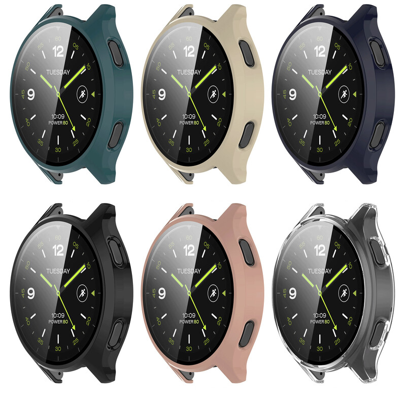 Staklo+kućište za Xiaomi Watch 2 SmartWatch, sveobuhvatna zaštita zaslona, tvrdi PC branik, kaljeno staklo za XiaoMi Watch2 Dodaci