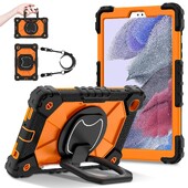 Samsung Tab torbica za A9 A9 Plus A8 A7 Lite, zaštitna maska za tablet otporna na udarce sa 360° rotirajućim postoljem i remenom za nošenje na ramenu za djecu