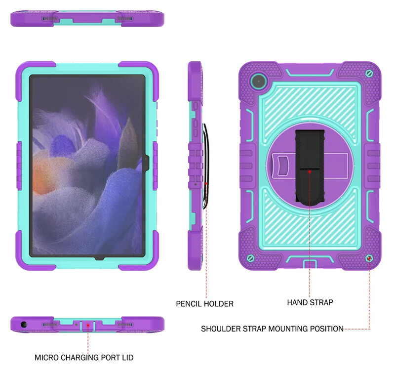 Za Samsung Galaxy Tab A9 Plus X210 X216 X218 8.7 A8 10.5 SM-X200 X205 S6 Lite 10.4 SM-P620 P625 A9+ Case Dječja maska za tablet