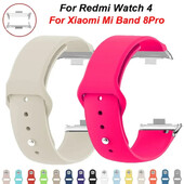 Силиконова каишка за xiaomi Redmi Watch 4 Каишка аксесоари Спортна резервна гривна correa redmi watch4 Xiaomi Band 8 pro ленти