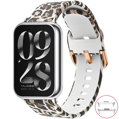 Печатна каишка за часовник Redmi 4 каишка Xiaomi Mi Band 8 Pro MiBand 8 Резервна силиконова каишка за смарт часовник Bracele correa