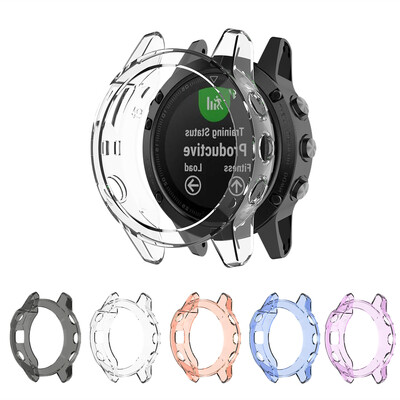 Husa de protectie din silicon moale pentru Garmin Fenix 5S 5 5X Husa de protectie pentru ceas inteligent Husa TPU pentru husa Fenix5S 5 5X/Plus