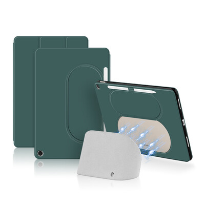 AJIUYU futrola za za Google Pixel tablet 11 inča 2023 Smart Cover Zaštitna školjka TPU podrška Kompatibilna baza zvučnika za punjenje