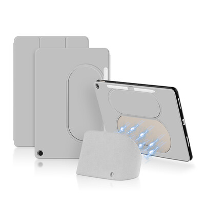 AJIUYU futrola za za Google Pixel tablet 11 inča 2023 Smart Cover Zaštitna školjka TPU podrška Kompatibilna baza zvučnika za punjenje