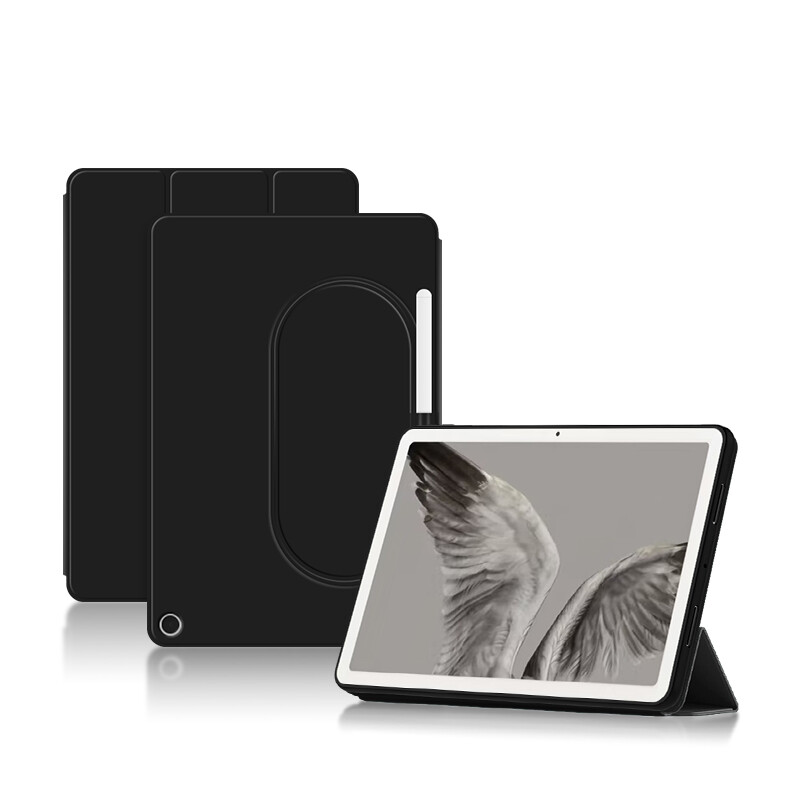 AJIUYU futrola za za Google Pixel tablet 11 inča 2023 Smart Cover Zaštitna školjka TPU podrška Kompatibilna baza zvučnika za punjenje