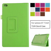 Калъф за калъф за 2018 Lenovo Tab E7 TB-7104F TB 7104F 7104 7104F 7,0-инчов калъф за таблет Скоба Flio PU кожен капак Funda