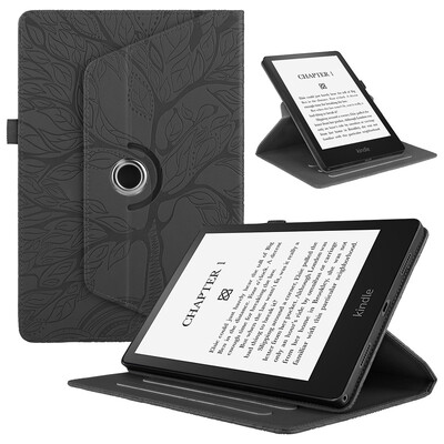 Kindle Paperwhite 2024 ümbrise 360 pöörleva aluse e-raamatu kaanele Funda Kindle Paperwhite 12. põlvkonna 2024 ümbrisele, 7 tolli