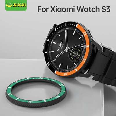 SIKAI bufera futrālis pret skrāpējumiem viegls triecienizturīgs ekrāna aizsargapvalks Xiaomi pulksteņa S3 viedpulksteņa korpusam