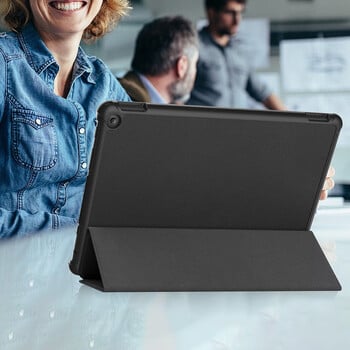 Νέα δερμάτινη θήκη tablet PU για ολοκαίνουργιο tablet Amazon Fire HD 10 (13ης γενιάς, κυκλοφορία 2023) Αντικραδασμικό κάλυμμα Trifold Stand