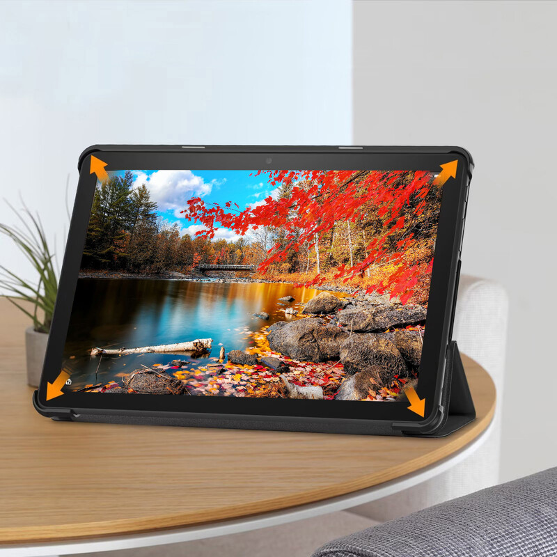 Nova torbica za tablet od PU kože za potpuno novi tablet Amazon Fire HD 10 (13. generacija, izdanje 2023.) Trostruki poklopac postolja otporan na udarce