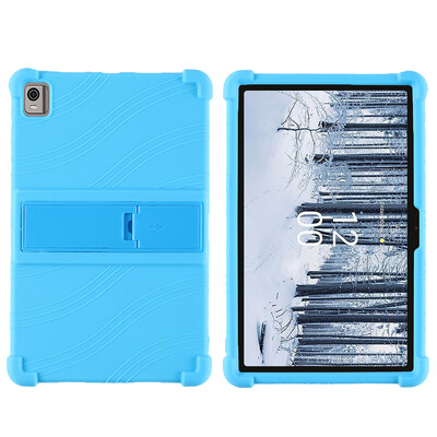 Za HMD T21 2024 10.36" kućište tablet otporan na udarce tablet dječji mekani silikonski stalak zaštitna školjka