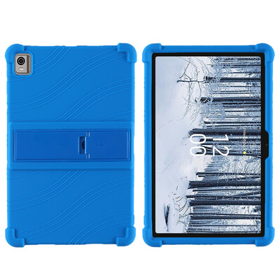 Za HMD T21 2024 10.36" kućište tablet otporan na udarce tablet dječji mekani silikonski stalak zaštitna školjka