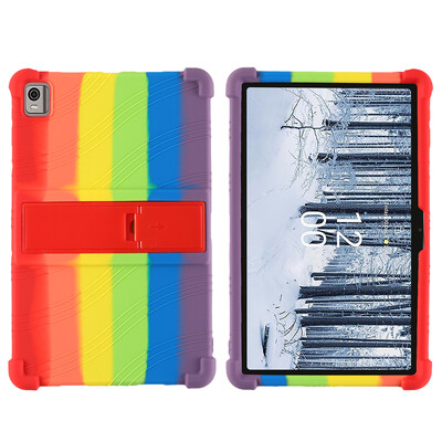 Za HMD T21 2024 10.36" kućište tablet otporan na udarce tablet dječji mekani silikonski stalak zaštitna školjka