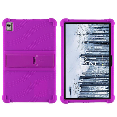 Za HMD T21 2024 10.36" kućište tablet otporan na udarce tablet dječji mekani silikonski stalak zaštitna školjka