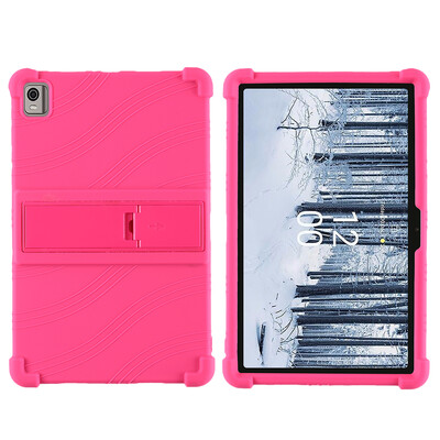 Za HMD T21 2024 10.36" kućište tablet otporan na udarce tablet dječji mekani silikonski stalak zaštitna školjka