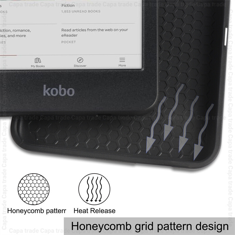 Tanak magnetski Funda za Tolino Shine 5 (2024) Case 6" e-knjiga višestruko sklopivi omot s mekim TPU stražnjim omotačem