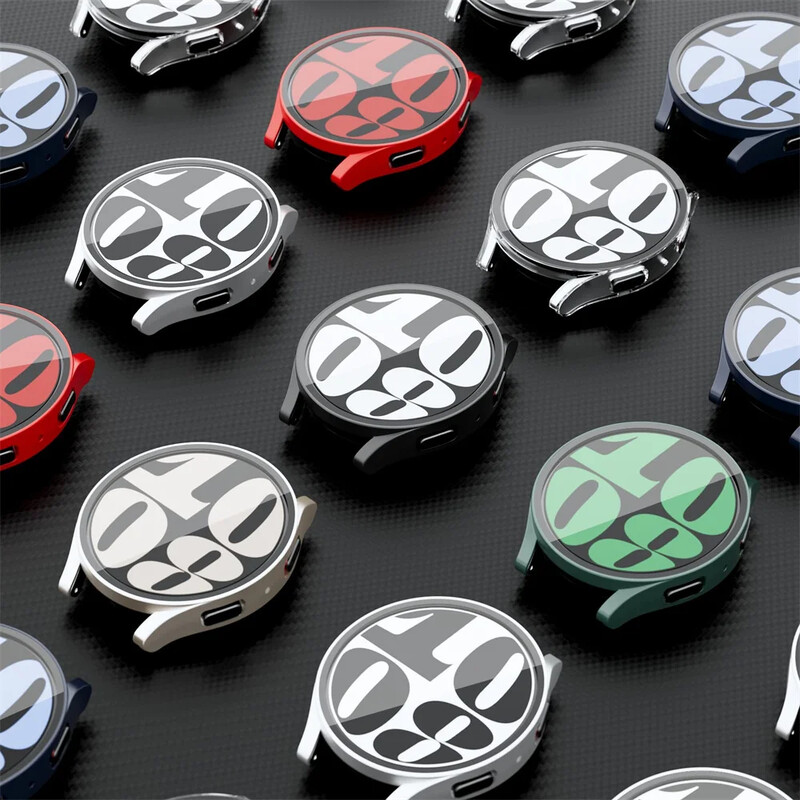 Kaljeno staklo+kućište za Samsung Galaxy Watch 7/6/5/4 poklopac 44mm 40mm Full PC branik zaštita zaslona Galaxy watch FE Dodaci