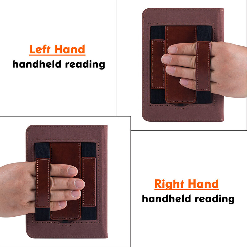 Torbica s stalkom za Shine 5/Shine4/Tolino Shine Color e-čitač - Vrhunska PU kožna navlaka s navlakom za ruku/s automatskim spavanjem/buđenjem