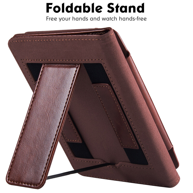 Torbica s stalkom za Shine 5/Shine4/Tolino Shine Color e-čitač - Vrhunska PU kožna navlaka s navlakom za ruku/s automatskim spavanjem/buđenjem