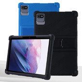 Funda за Doogee T10/T10SCase 10.1" Tablet PC Удароустойчив защитен 4 удебелени ъгли Мек силиконов капак със стойка