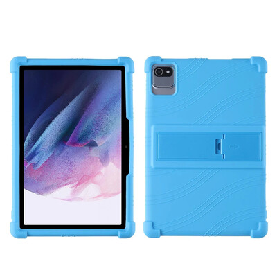 Funda за Doogee T10/T10SCase 10.1" Tablet PC Удароустойчив защитен 4 удебелени ъгли Мек силиконов капак със стойка