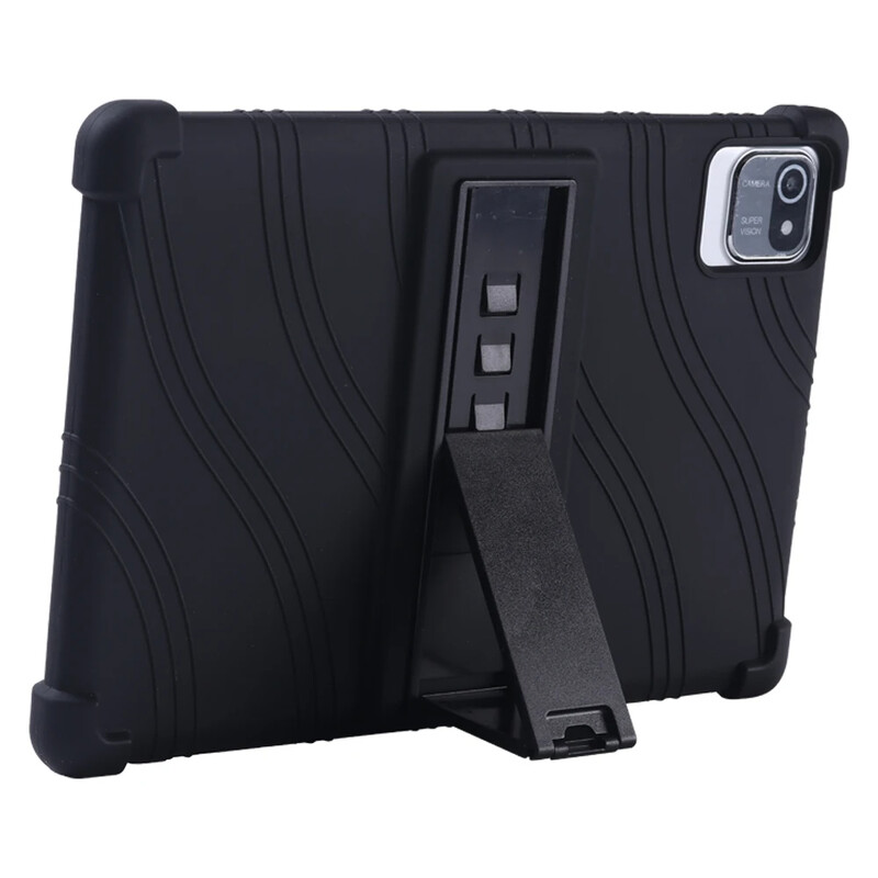 Funda за Doogee T10/T10SCase 10.1" Tablet PC Удароустойчив защитен 4 удебелени ъгли Мек силиконов капак със стойка