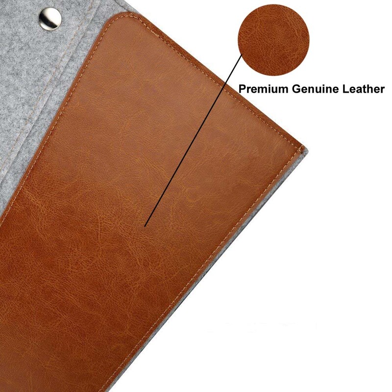 Torba od prave kože za Microsoft Surface Pro 1/2/3 Ultrabook prijenosno računalo Torbica s rukavima od filca Torba za nošenje portfelja