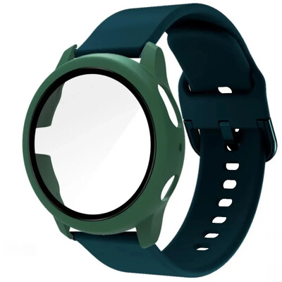 20 mm remen + torbica za Samsung Galaxy Watch Active 2 Narukvica Remen Pokrivenost Branik za Galaxy Watch 4/5/6 40 mm 44 mm Zaštitna maska