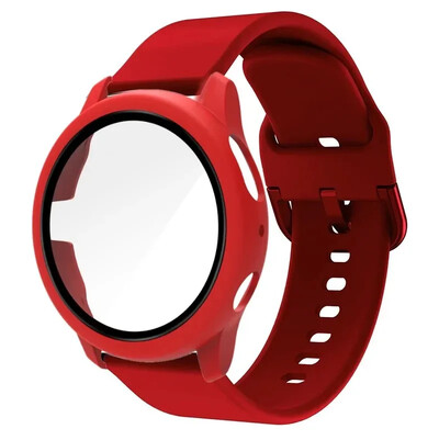 20 mm remen + torbica za Samsung Galaxy Watch Active 2 Narukvica Remen Pokrivenost Branik za Galaxy Watch 4/5/6 40 mm 44 mm Zaštitna maska