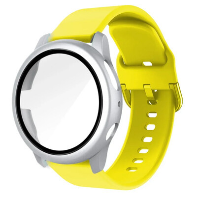 20 mm remen + torbica za Samsung Galaxy Watch Active 2 Narukvica Remen Pokrivenost Branik za Galaxy Watch 4/5/6 40 mm 44 mm Zaštitna maska