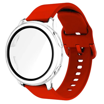 20 mm remen + torbica za Samsung Galaxy Watch Active 2 Narukvica Remen Pokrivenost Branik za Galaxy Watch 4/5/6 40 mm 44 mm Zaštitna maska