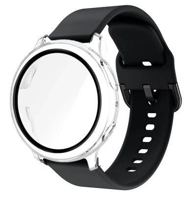 20 mm remen + torbica za Samsung Galaxy Watch Active 2 Narukvica Remen Pokrivenost Branik za Galaxy Watch 4/5/6 40 mm 44 mm Zaštitna maska