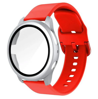 20 mm remen + torbica za Samsung Galaxy Watch Active 2 Narukvica Remen Pokrivenost Branik za Galaxy Watch 4/5/6 40 mm 44 mm Zaštitna maska