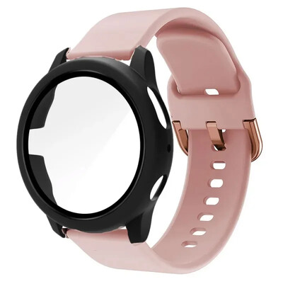 20 mm remen + torbica za Samsung Galaxy Watch Active 2 Narukvica Remen Pokrivenost Branik za Galaxy Watch 4/5/6 40 mm 44 mm Zaštitna maska