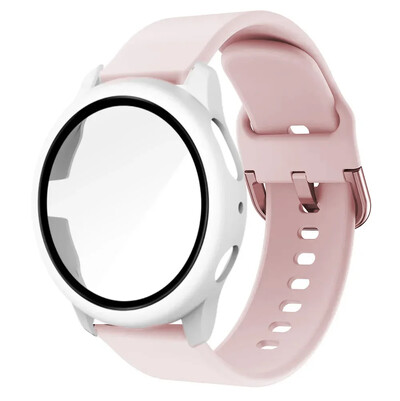 20 mm remen + torbica za Samsung Galaxy Watch Active 2 Narukvica Remen Pokrivenost Branik za Galaxy Watch 4/5/6 40 mm 44 mm Zaštitna maska