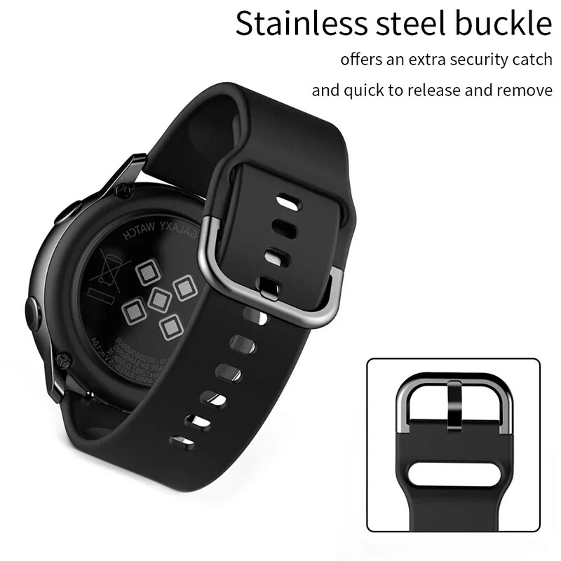 20 mm remen + torbica za Samsung Galaxy Watch Active 2 Narukvica Remen Pokrivenost Branik za Galaxy Watch 4/5/6 40 mm 44 mm Zaštitna maska