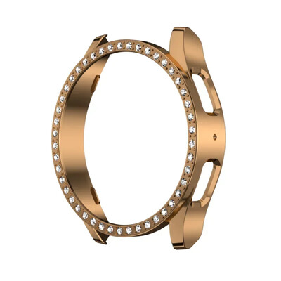 2024 Diamond Watch Cover за Samsung Galaxy Watch 7 40mm 44mm PC Hollow Anti-fall Protector Case за Samsung Watch 6 5 4 Women