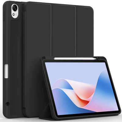 Maska za HUAWEI MatePad 11.5"S 2024 Trostruki kožni stalak, pametna torbica s mekom pozadinom i utorom za olovku, temeljna za MatePad 11.5 S Air 11.5"