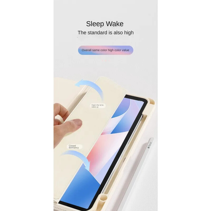 Maska za HUAWEI MatePad 11.5"S 2024 Trostruki kožni stalak, pametna torbica s mekom pozadinom i utorom za olovku, temeljna za MatePad 11.5 S Air 11.5"