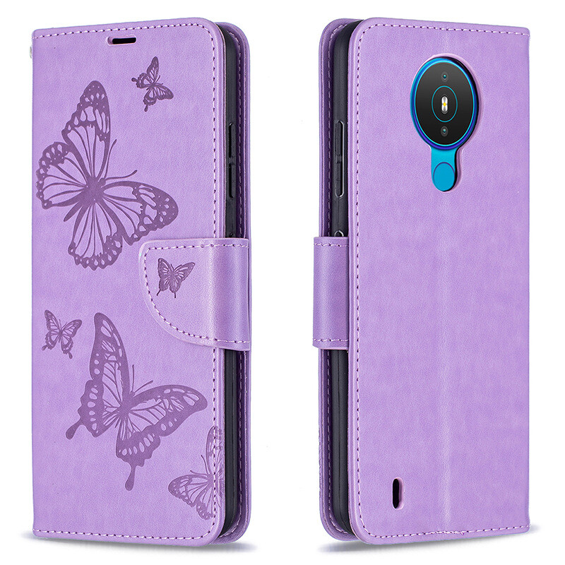 Prikladno za NOKIAG21 reljefnu kožnu torbicu s dva leptira NOKIA2.3 NOKIA1 PLUS torbica za mobitel na veliko