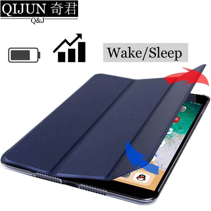 Tablet torbica za Apple ipad Air 9.7" PU kožna Smart Sleep wake funda Trifold Stand Čvrsti poklopac capa capa za Air1 A1474 A1475
