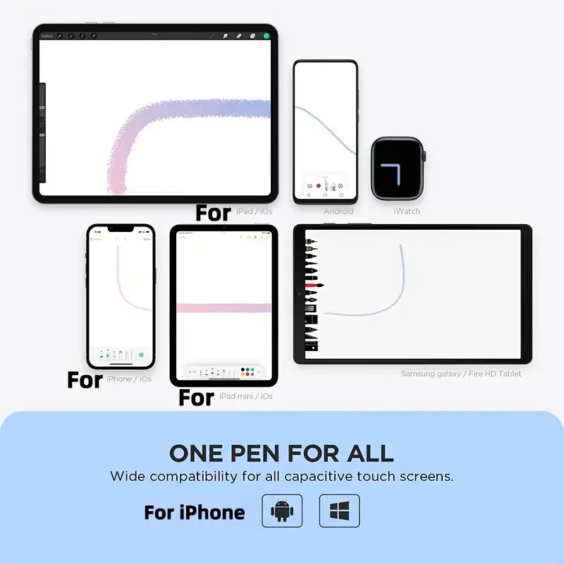 Универсална писалка стилус за Android iOS сензорен екран сензорна писалка за телефон таблет писалка за iPad iphone Xiaomi Samsung Apple Pencil