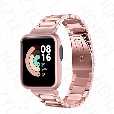 Narukvica za Xiaomi Mi Watch Lite 3 2 Active Strap Narukvica od nehrđajućeg čelika za Redmi Watch Metal CaseStrap WristSmartwatch
