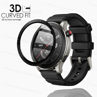 Protector de ecran curbat 3D pentru Huami Amazfit GTR4 GTR2E GTR2 GTR 4 2E Ceas inteligent Film de protecție ceramică cu scară, nu sticlă