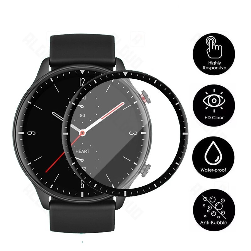 3D извит протектор за екран за Huami Amazfit GTR4 GTR2E GTR2 GTR 4 2E Смарт часовник Керамично защитно фолио с мащаб, не стъкло