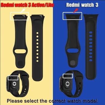 ΝΕΟ λουράκι σιλικόνης για το Xiaomi Redmi Watch 3 Active SmartWatch Watch Strap Βραχιόλι Redmi Watch 3 Προστατευτική θήκη