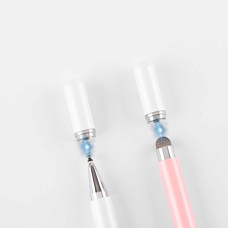 Univerzalna olovka za tablet telefon za Android za iPad Olovka s gradijentnom bojom Okrugla ladica Kapacitivna olovka s dvostrukom glavom za Tablet PC