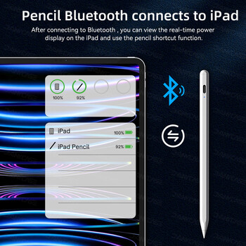 Για Apple Pencil 2 για iPad Pencil 1 Bluetooth Stylus Stylus Palm Rejection fit iPad Pen 2022 2021 2020 2019 2018 Stylus Pen