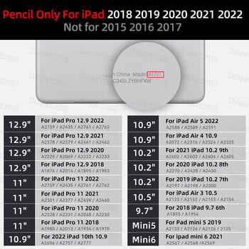 Για Apple Pencil 2 για iPad Pencil 1 Bluetooth Stylus Stylus Palm Rejection fit iPad Pen 2022 2021 2020 2019 2018 Stylus Pen